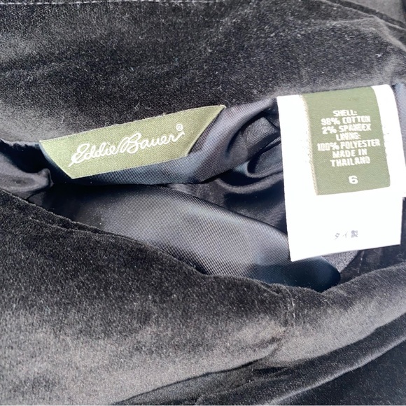 Eddie Bauer Cotton/Velvet Women's Skirt, lined with Satin, Size 6 - Picture 8 of 10